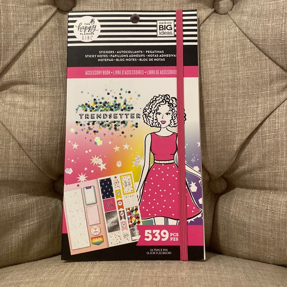 NWT The Happy Planner Accessory Book with Stickers, Sticky Notes & Notepad